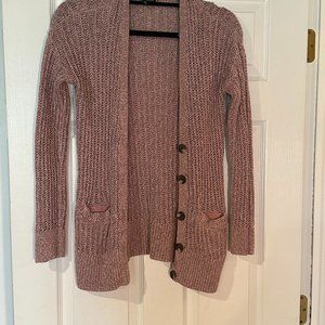 American Eagle Pink Cardigan, Medium